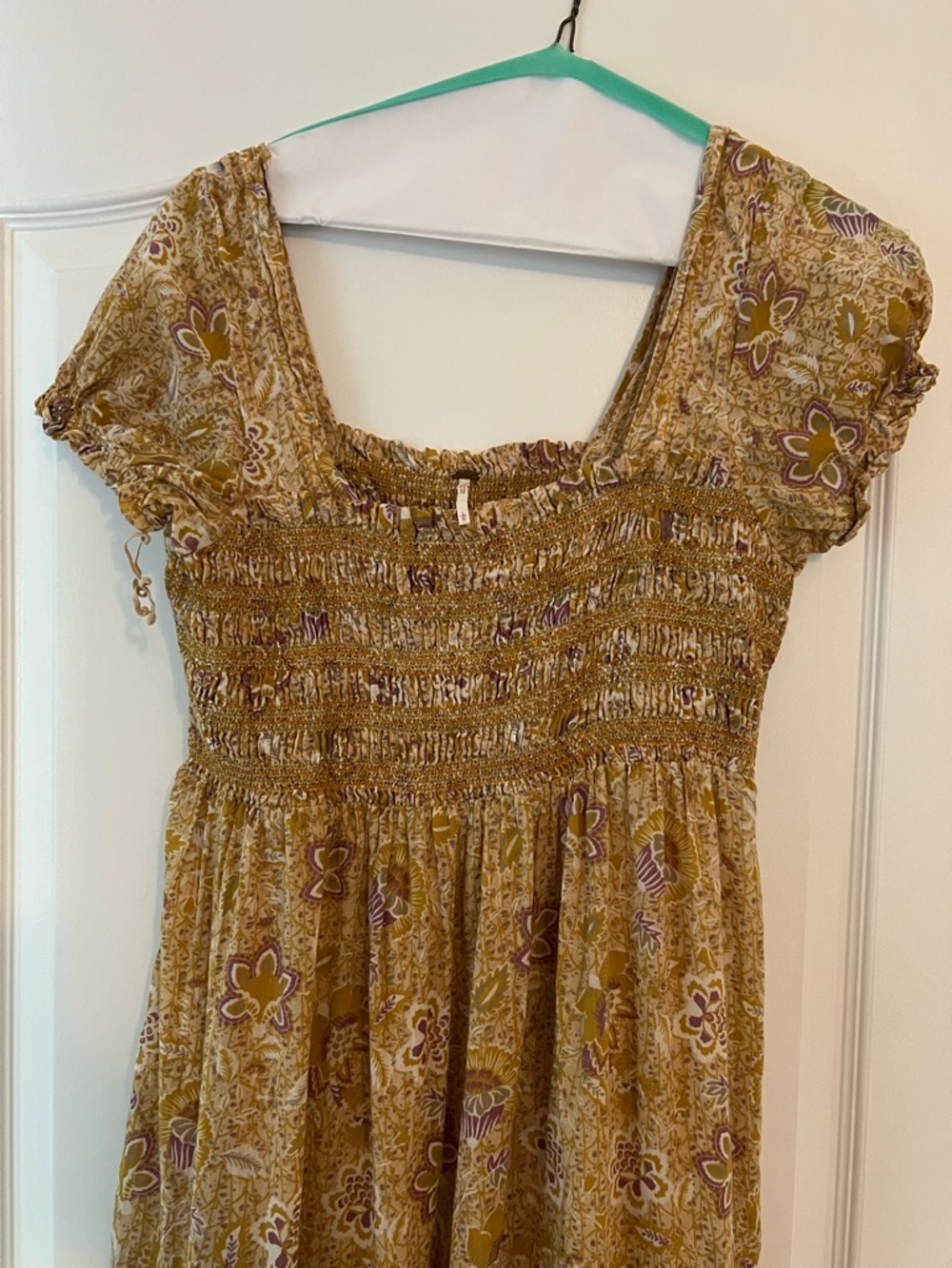 Free People Getaway smocked Maxi Dress - Picture 3 of 6